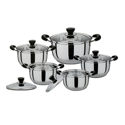 S/S POT WITH 5 PCS  不銹鋼五件套  E25116