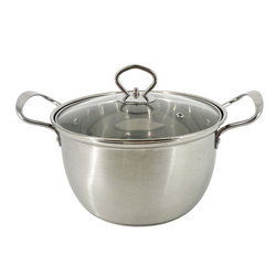 S/S MILK POT W/SINGLE HANDLE W/SANDWICH BOTTOM  復(fù)底鋼奶鍋  E25131-E25136