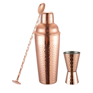 3PCS BAR SET(SHAKER,JIGGER,SPOON)  調(diào)酒三件套  B13024G