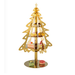 S/S CHRISTMAS TREE PASTRY RACK  圣诞树点心架  D17814