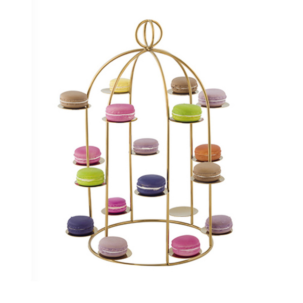 CAGE SHAPE PASTRY RACK  鸟笼点心架  D17816