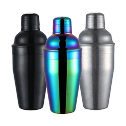 S/S COCKTAIL SHAKERS  不锈钢喷漆调酒壶  B11007 b/c/s