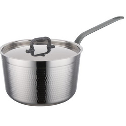 3-LAYERS OF S/S SAUCE PAN WITH SINGLE HANDLE  三層鋼斜身單柄汁鍋  E11411-E11422