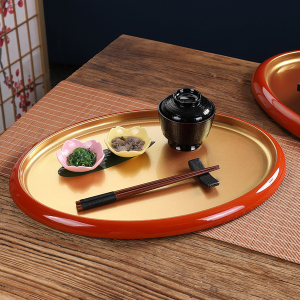 宴小判漆器托盘