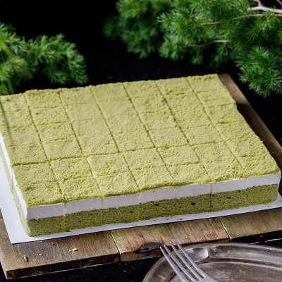 小方切块蛋糕