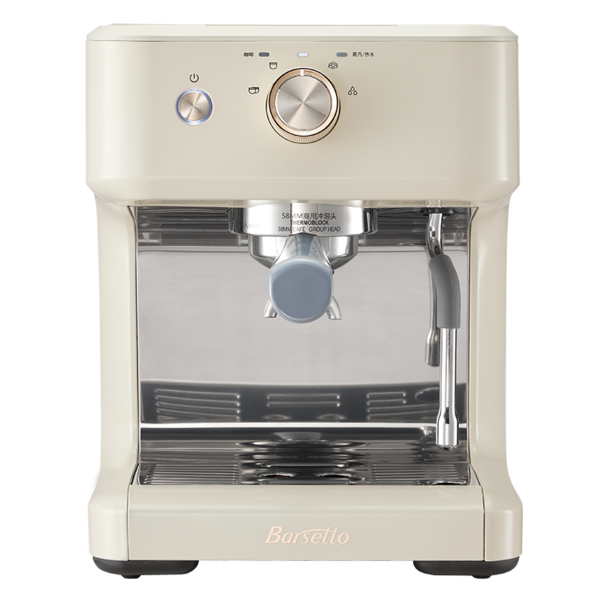 Barsetto/百胜图M2咖啡机家用小型意式浓缩全半自动蒸汽奶泡机
