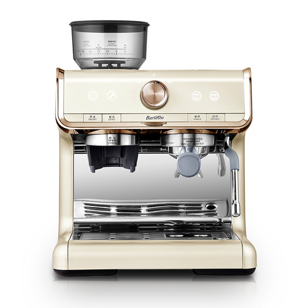 Barsetto/百胜图咖啡机家用小型意式商用全半自动研磨一体奶泡机