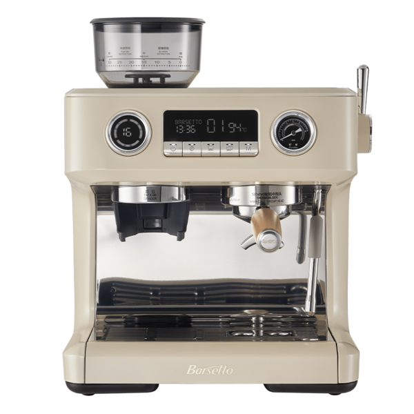 Barsetto/百胜图V1咖啡机商用小型半自动家用意式研磨豆一体机