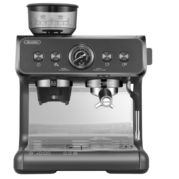 Barsetto/百胜图二代S双加热商用半自动咖啡机家用意式研磨一体机