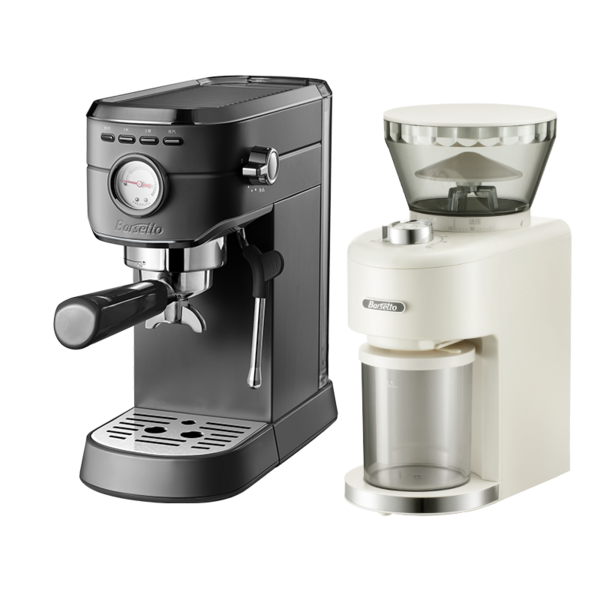 Barsetto百胜图mini咖啡机家用小型意式浓缩小钢炮全半自动奶泡机