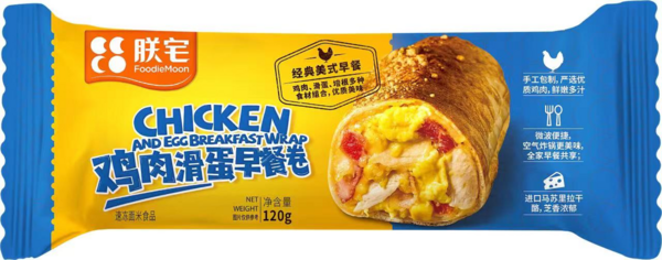 雞肉滑蛋早餐卷