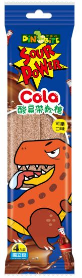 恐龙咬酸扁带软糖果(可乐味) Dinobite sourblet gummies cola