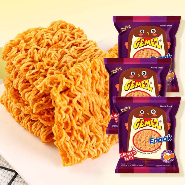 GEMEZ小鸡干脆面（烟熏牛肉味）