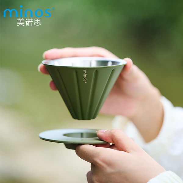 {Explore不锈钢手冲咖啡滤杯}