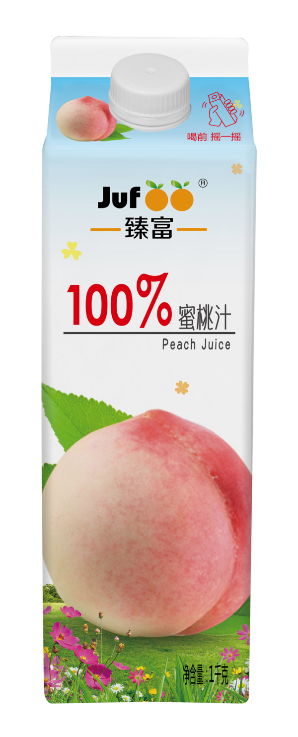 {100%蜜桃汁-1kg屋顶盒}