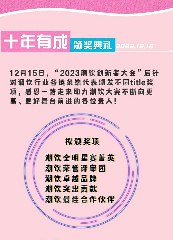 10位重磅潮饮明星、20+茶饮TOP品牌 齐聚深圳“十年有成 经典重现”潮饮主题活动