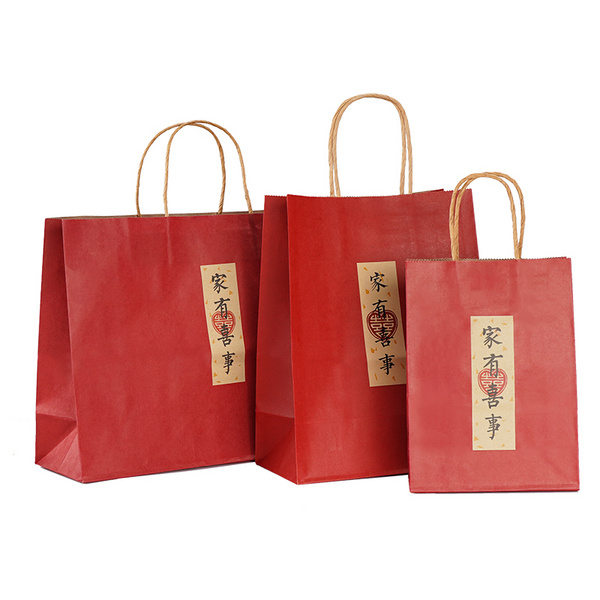结婚喜糖袋子批发中式喜袋金榜题名喜宴节日礼品袋手提袋礼品纸袋