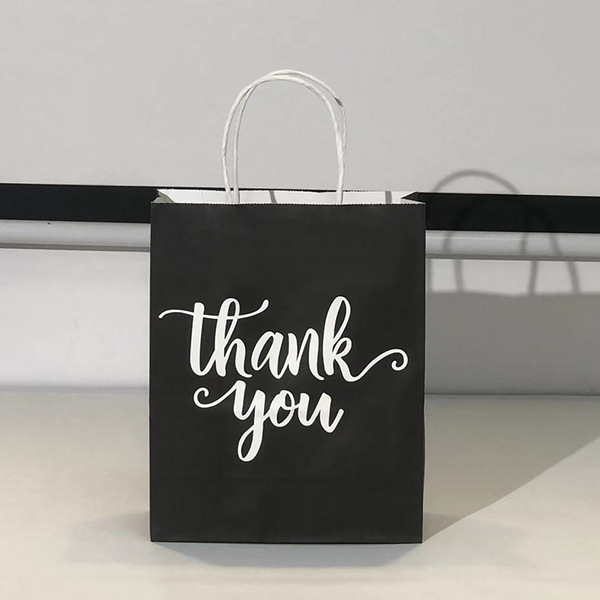 现货纯色牛皮纸纸袋手提袋 网红礼品袋 可回收环保纸袋