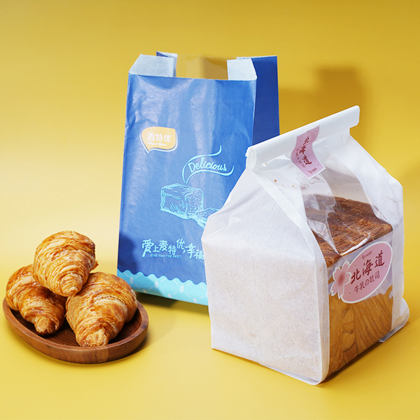 牛皮纸袋定制开窗面包袋吐司袋打包袋密封袋包装袋订做包装纸袋子