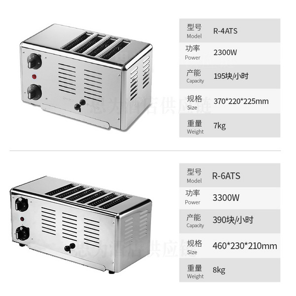 英国雷力 劳耐 Rowlett  商用多士炉4片6片多士炉R-4ATS R-6ATS