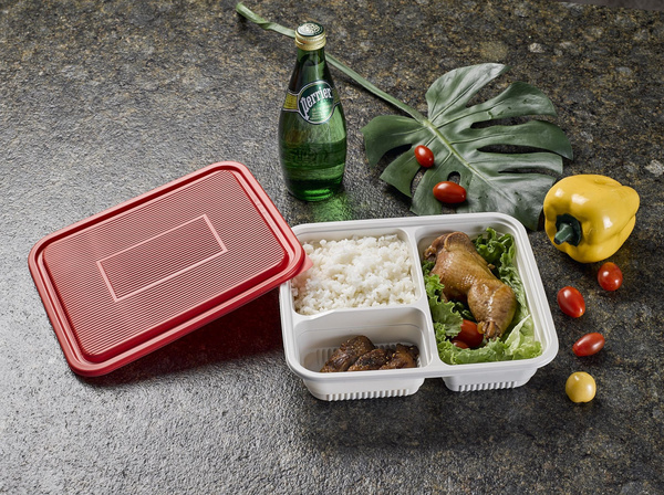 高档加厚二三格便当盒打包盒