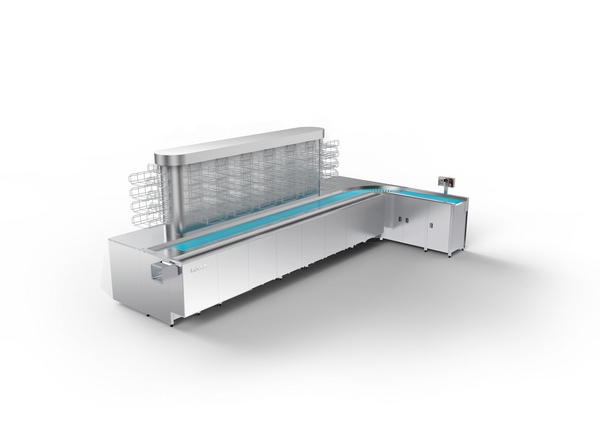 回转式餐具回收线