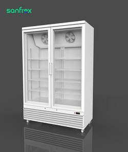 白色双门冷冻柜Upright Display Freezer-White