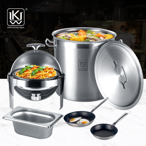 Kitchenware Manufacturer Hotel Restaurant Gn Pan Stainless Steel Cooking Pots Buffet Food Warmer Chafing Dish