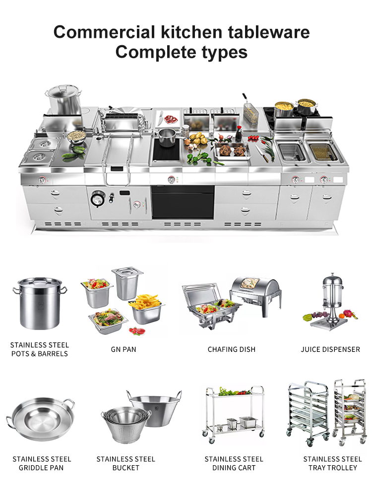 Kitchenware Manufacturer Hotel Restaurant Gn Pan Stainless Steel Cooking Pots Buffet Food Warmer Chafing Dish