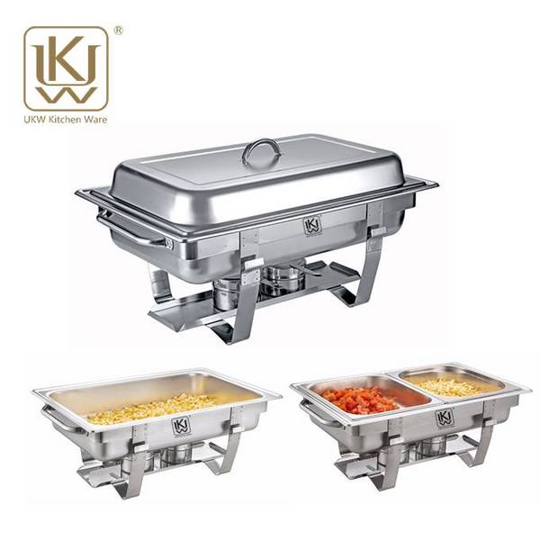 Commercial Restaurant Kitchenware Set Gn Pan Food Warmer Buffet Chafing Dish Stainless Steel Cooking Pots