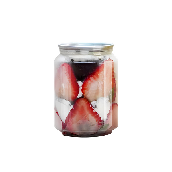 透明易拉罐PET瓶250ml+易撕盖/易拉罐