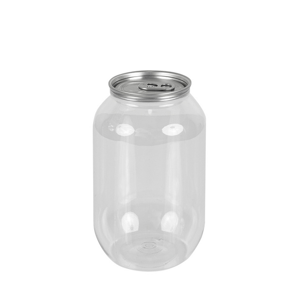 透明易拉罐PC瓶500ml+易撕蓋/易拉蓋