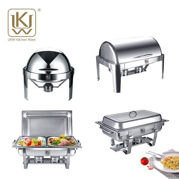 Kitchenware Manufacturer Hotel Restaurant Gn Pan Stainless Steel Cooking Pots Buffet Food Warmer Chafing Dish