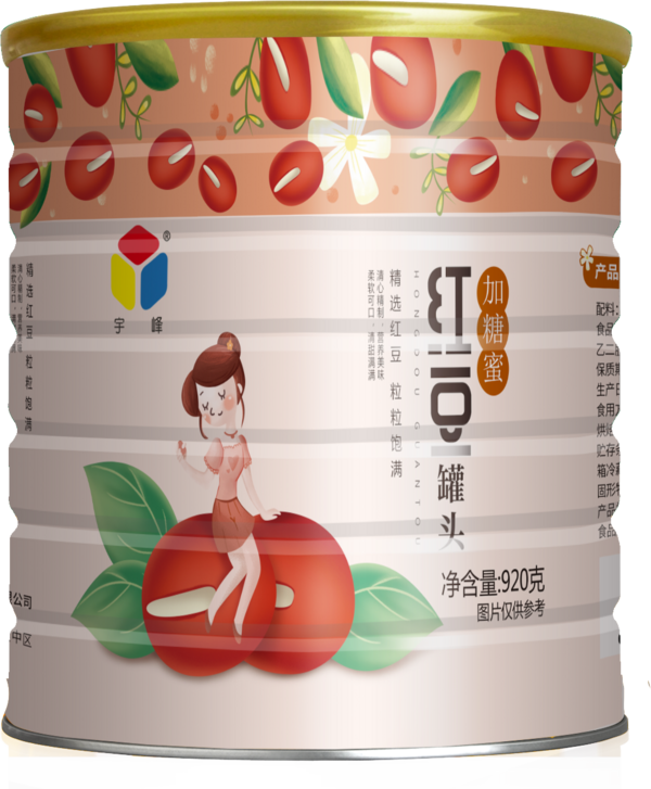 宇峰紅豆罐頭 920g