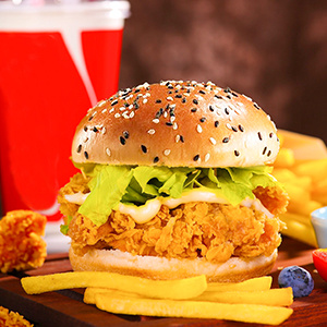 黑白芝麻汉堡胚