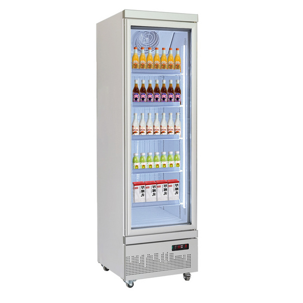 Single door commercial vertical display R404a freezer