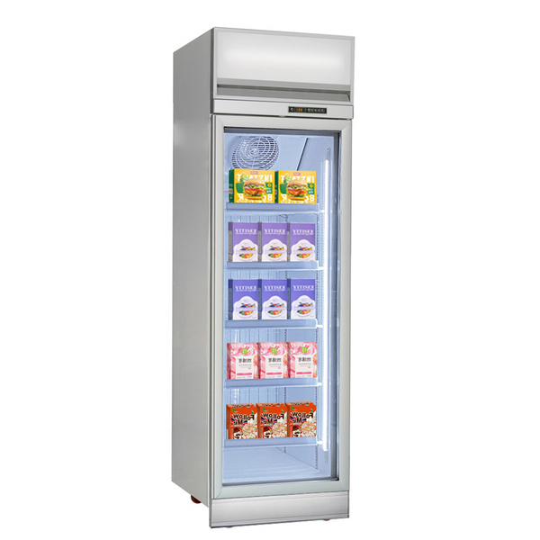 Commercial Display Freezer Frozen Ice Cream Geladeira Glass Door Showcase Frezer Refrigeratorr