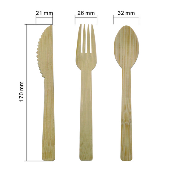 一次性竹制刀叉勺