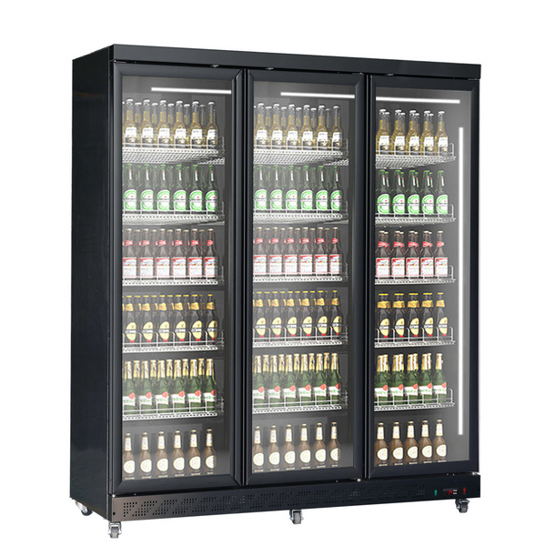 China Factory Hotel Bar Upright Refrigerated Showcase Beverage Beer Cooler