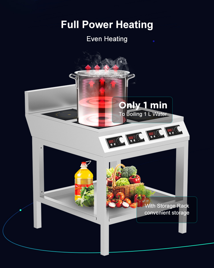 3.5kW *4  商用电磁煲仔炉