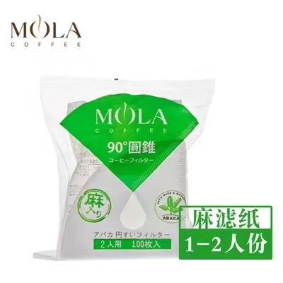 日本MOLA手冲咖啡滤纸 麻纤维 AC-01-100W