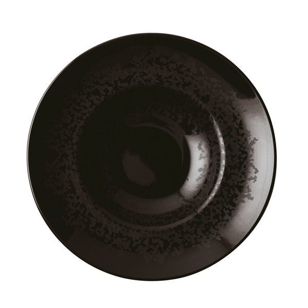 德国Arthur krupp 黑色系瓷意大利盘 双尺寸可选择
