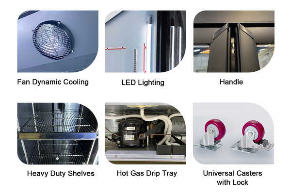 Bottle Fridge Drink Showcase Vertical Glass Door Equipment Fan Cooling Bar Frigo Cooler