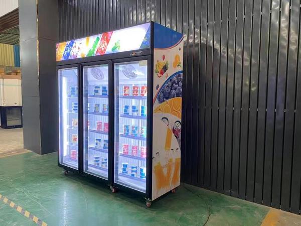 Supermarket Refrigerator Ice Cream Display Gelato Frost Free Fridge Freezer
