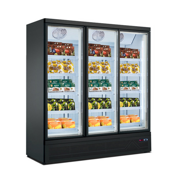 Ruibei New Commercial Refrigerator 1/2/3/4 Doors Frozen Food Showcase Frost Free Upright Freezer