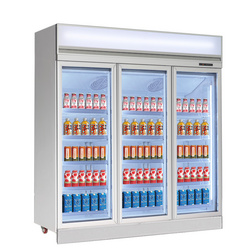 Glass Door Beverage Refrigerator Cold Drink Display Commercial Beer Bottle Fridge