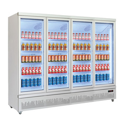 Direct cooling energy drinks display refrigerator