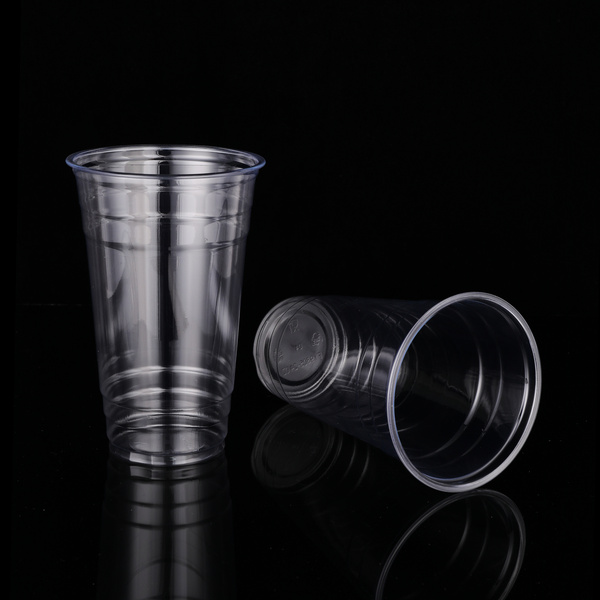 98口径pet一次性奶茶杯 塑料杯冷饮杯防漏纸咖啡柠檬茶带盖批发