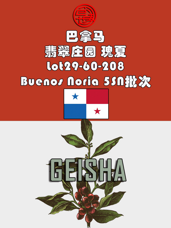 巴拿马翡翠庄园瑰夏Buenos Noria 5SN批次