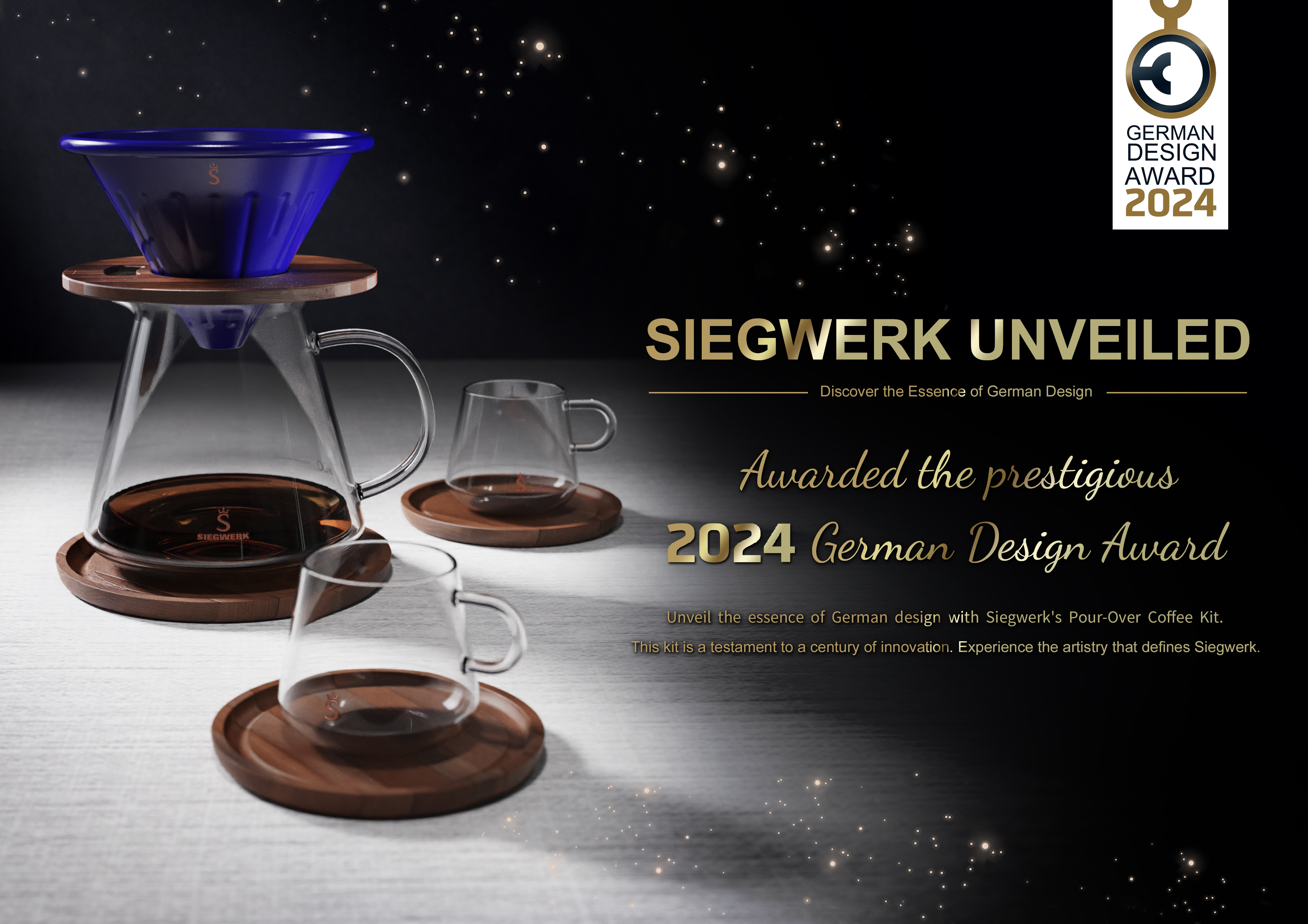 Siegwerk珐琅咖啡滤杯套装